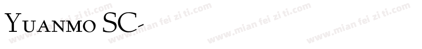 Yuanmo SC字体转换